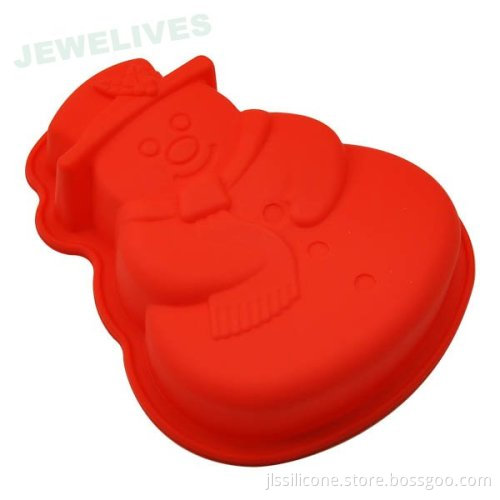 Fashion Snowman Silicone Baking Pans